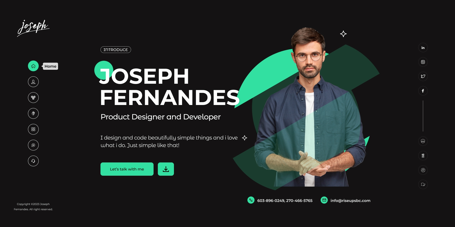 Joseph-Personal Portfolio Html Template