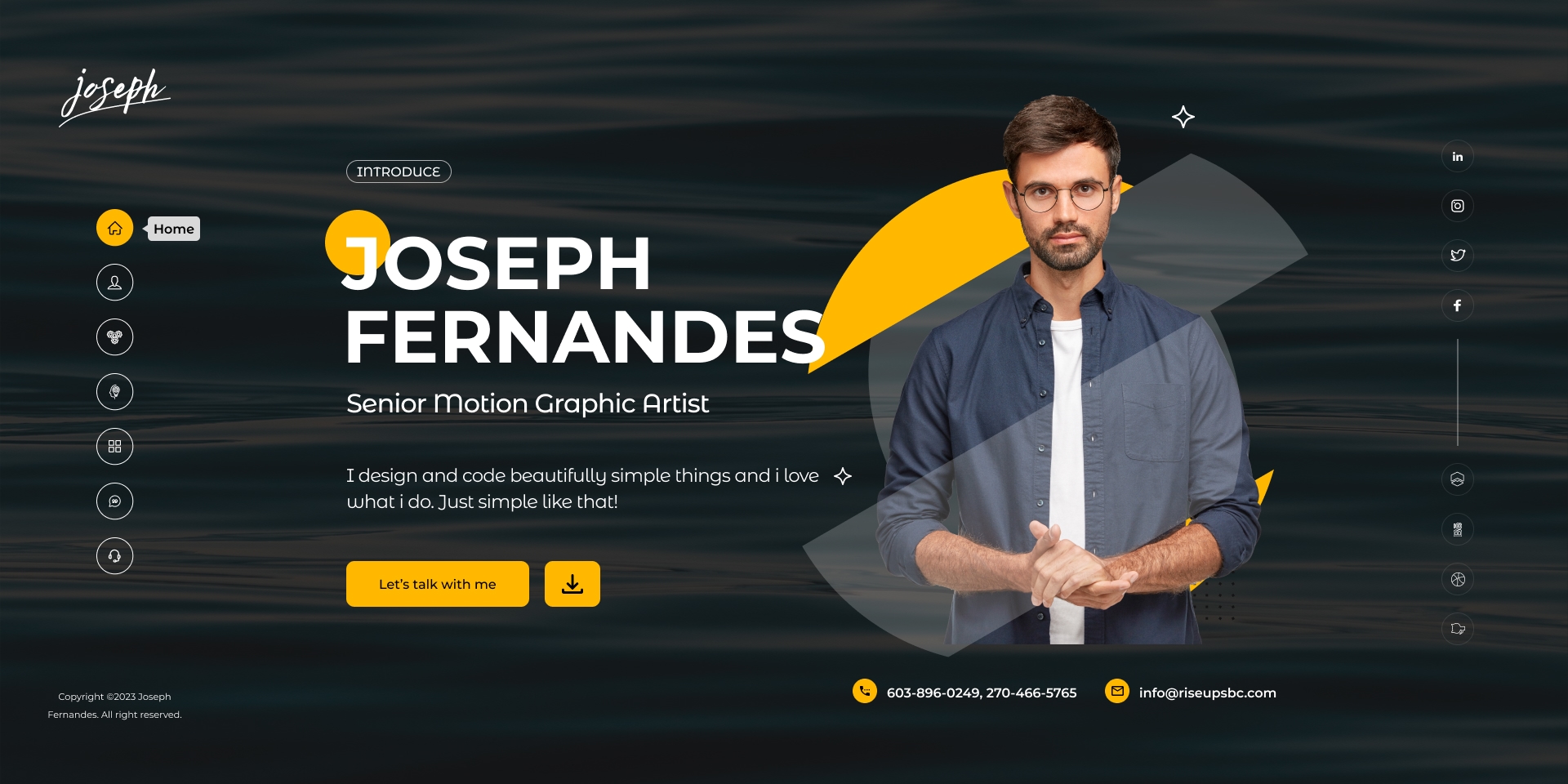 Joseph-Personal Portfolio Html Template