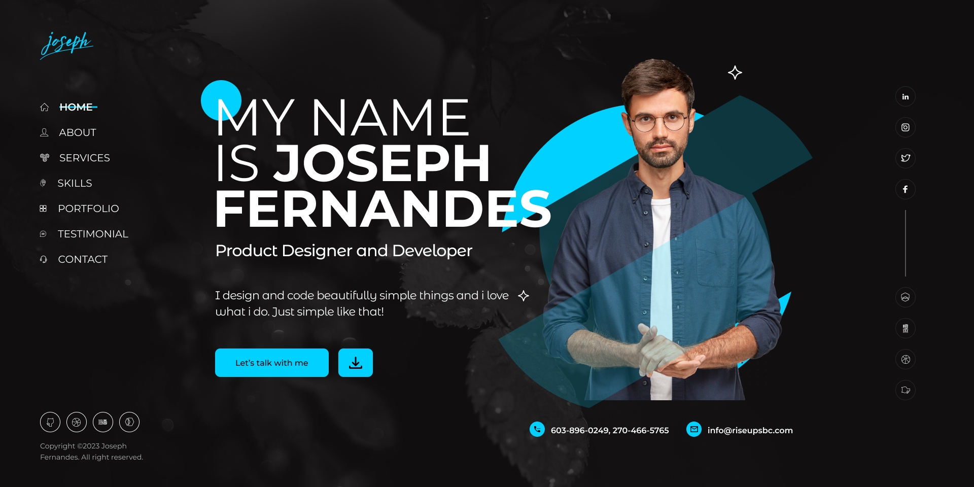 Joseph-Personal Portfolio Html Template