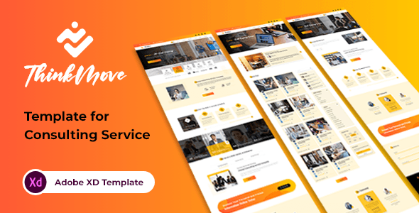 ThinkMove-Business Consulting Service Adobe XD Template