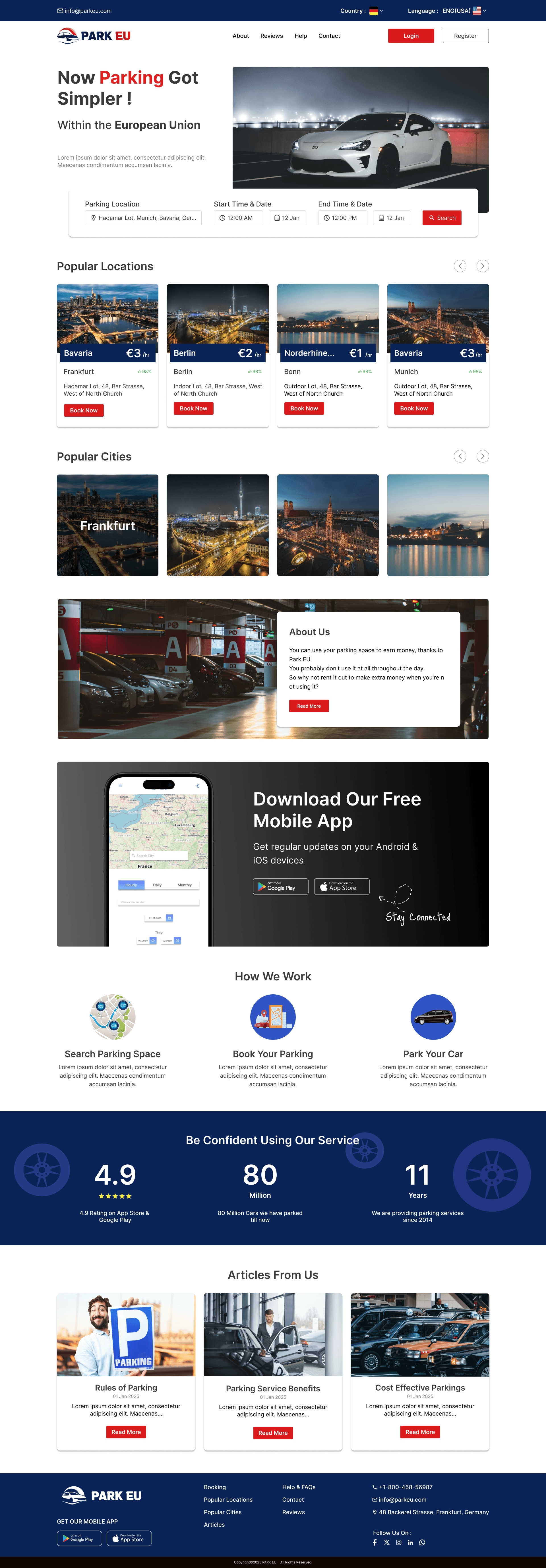 PARK EU – Smart & Seamless Car Parking Solution Across Europe
