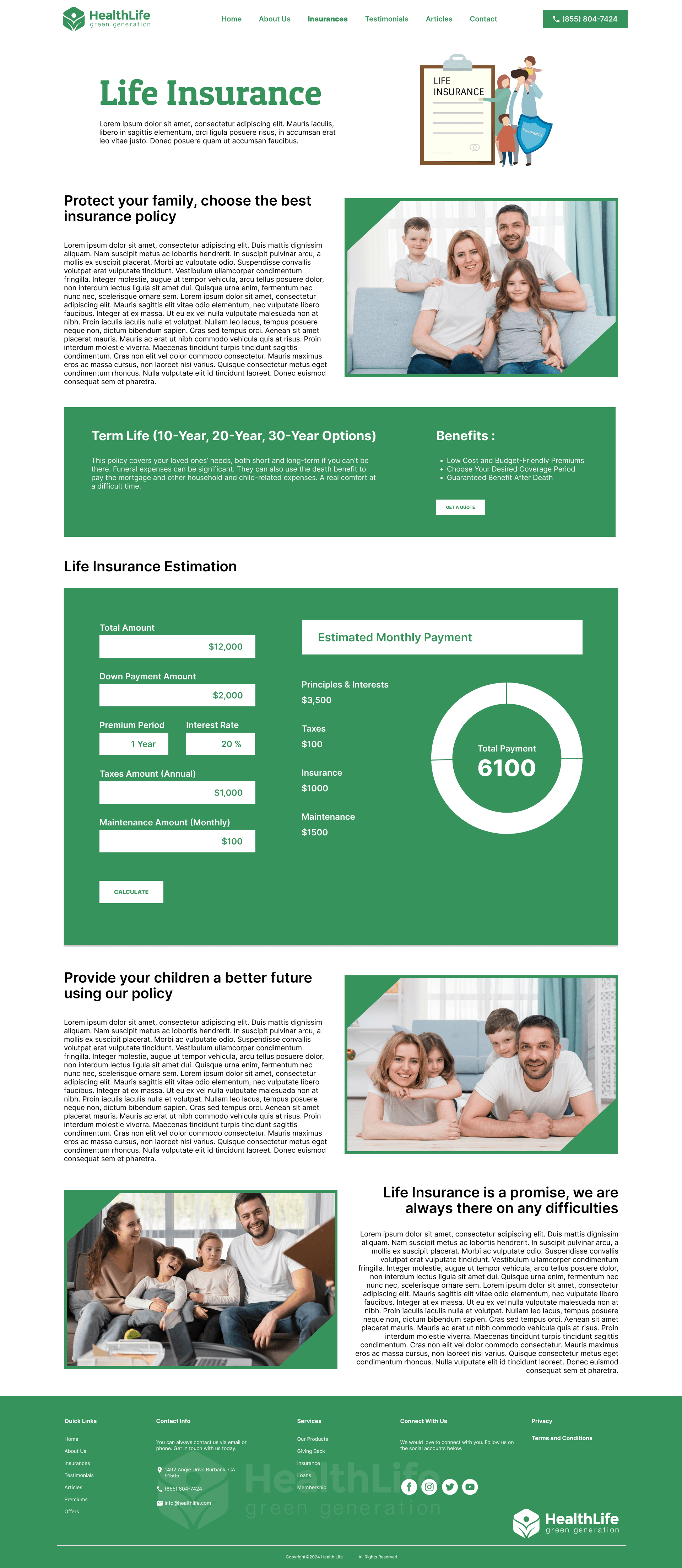 HealthLife – Modern Insurance & Financial Protection