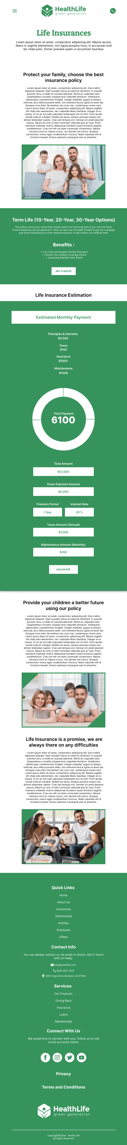 HealthLife – Modern Insurance & Financial Protection