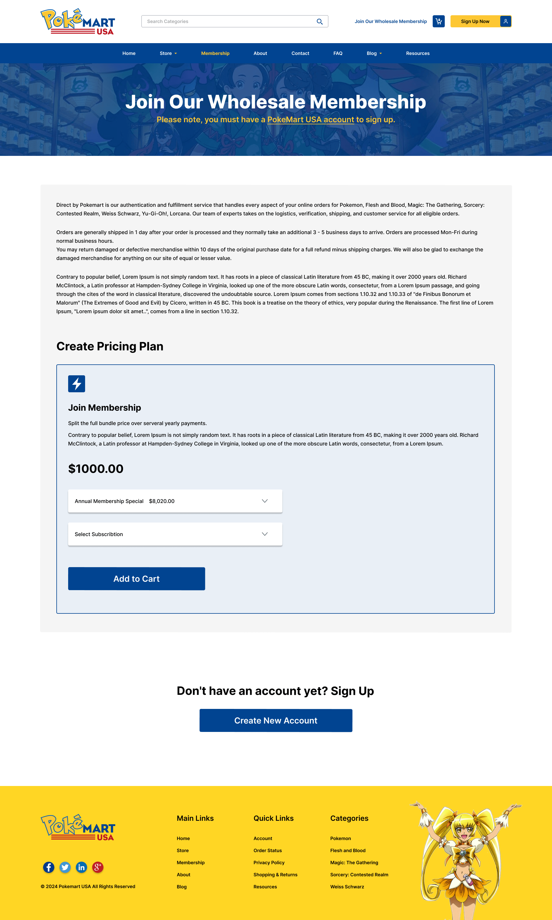 PokéMart USA – Pokémon Merchandise Store