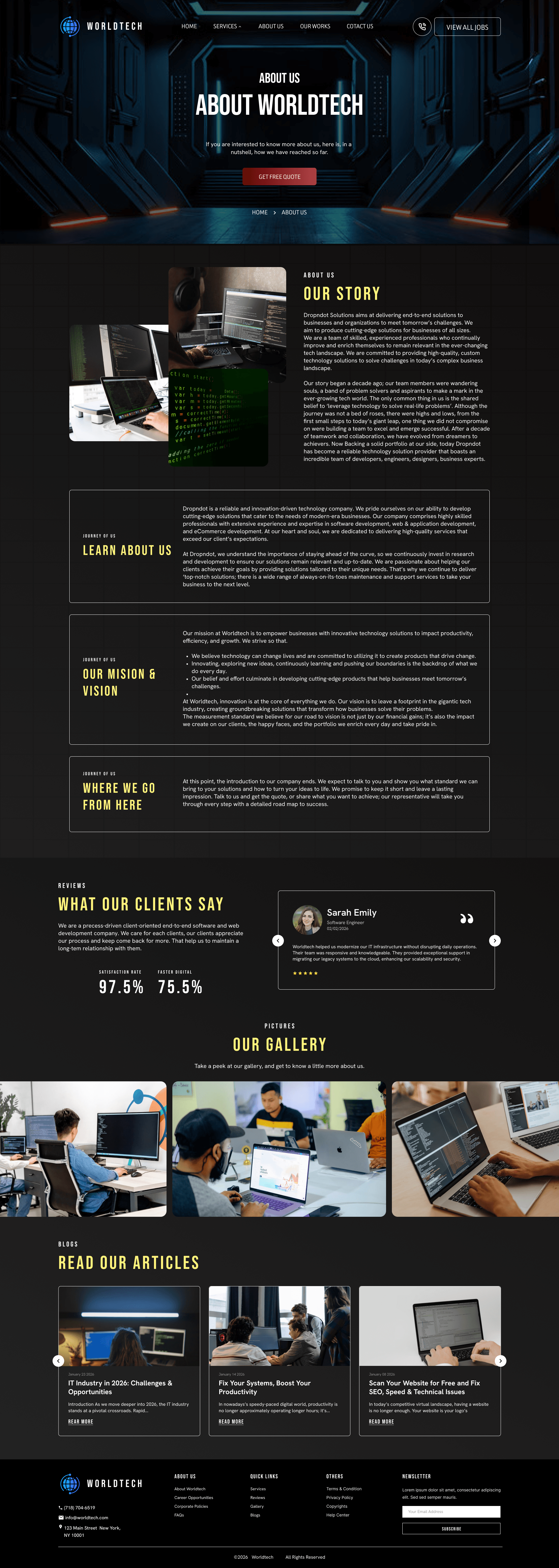 WorldTech – Modern Tech & Software Company