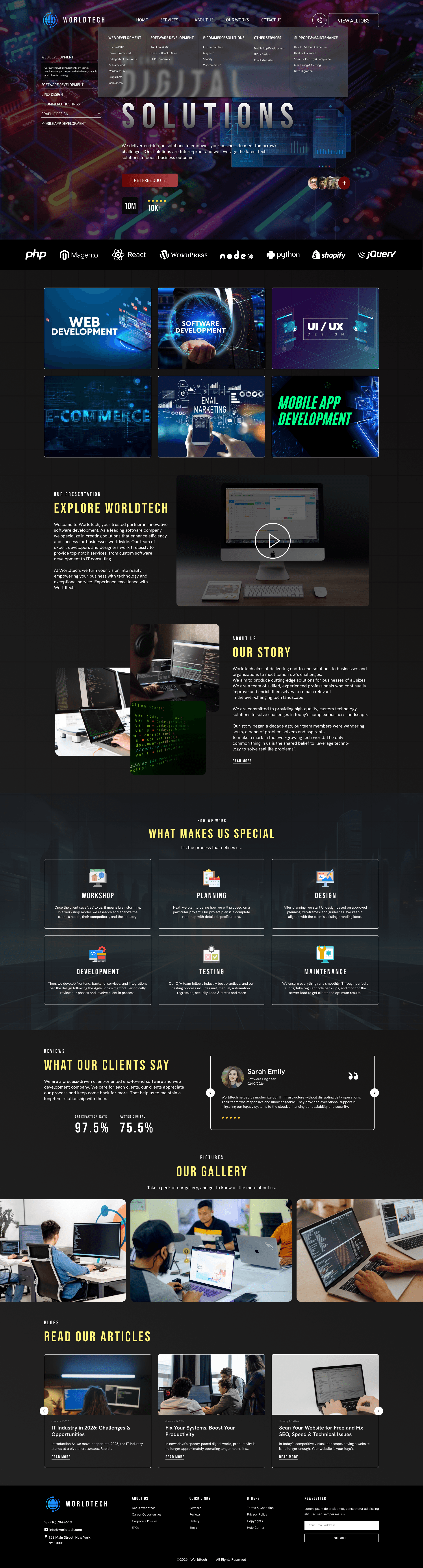 WorldTech – Modern Tech & Software Company