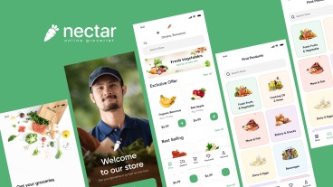 Nectar - Online Groceries App Design