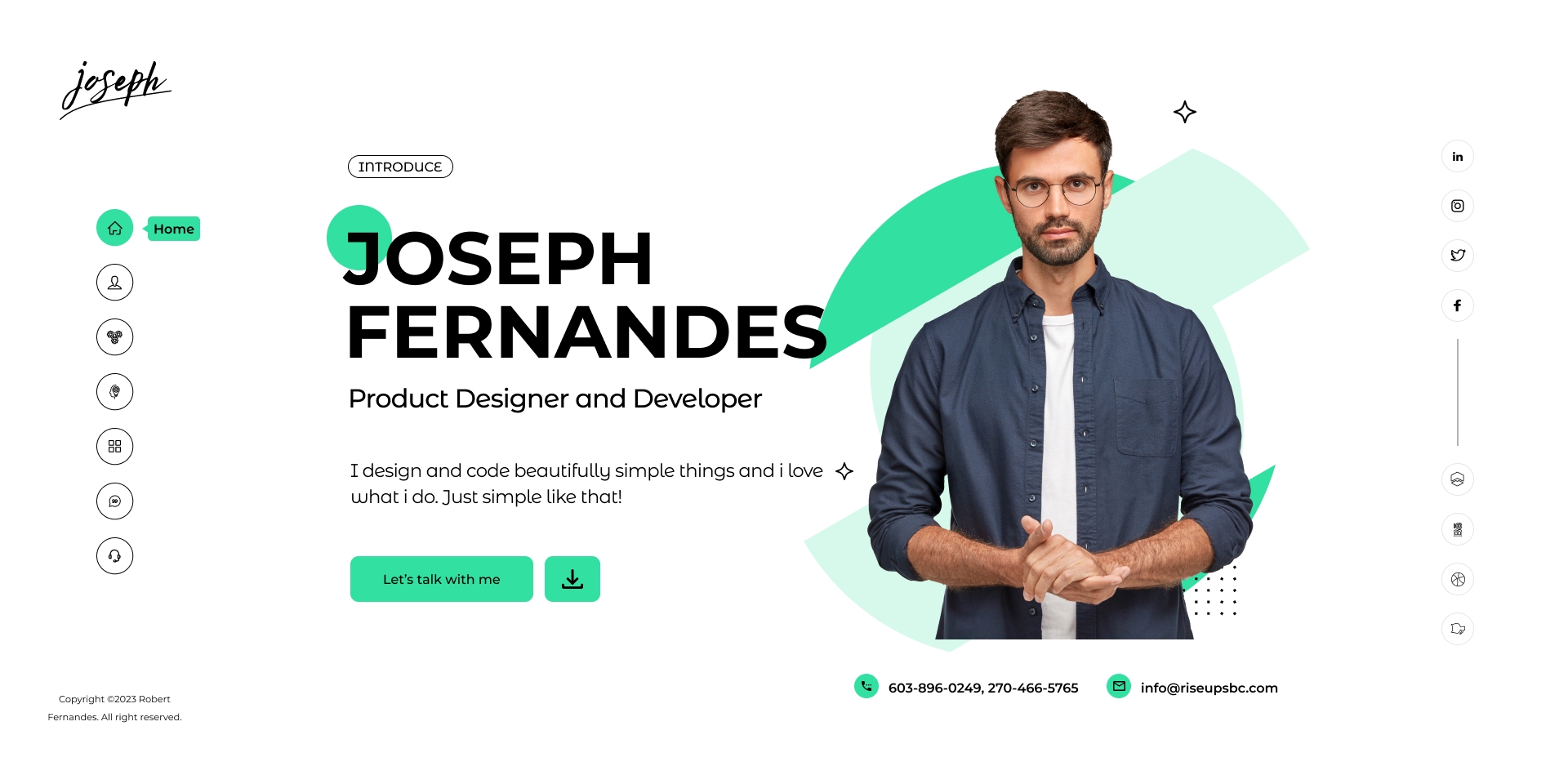 Joseph-Personal Portfolio Html Template