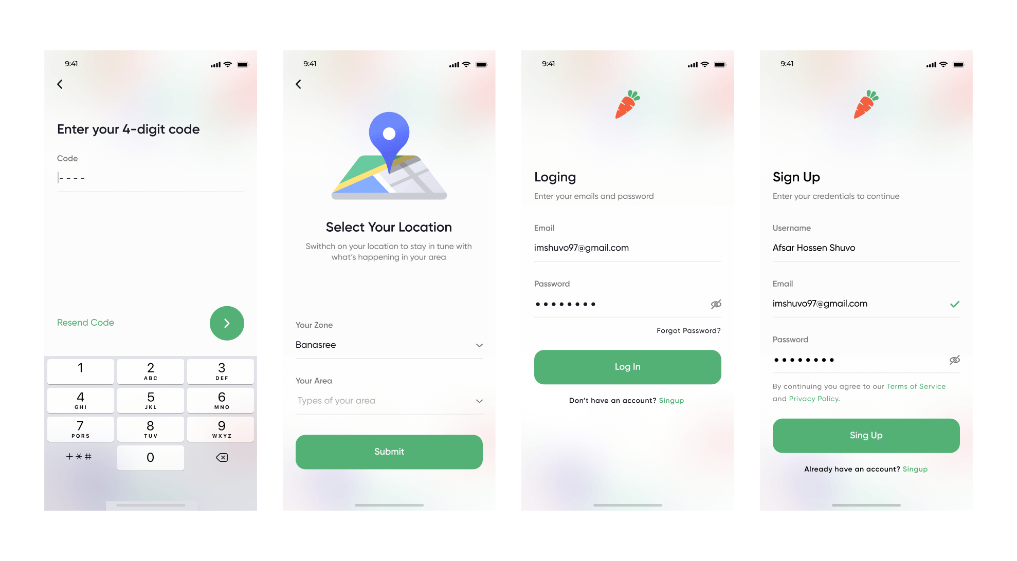 Nectar - Online Groceries App Design