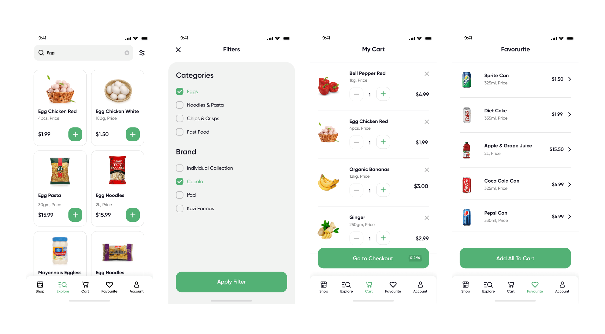 Nectar - Online Groceries App Design
